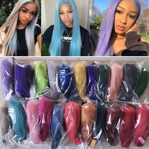 Wig renda depan wanita produk kecantikan merah 99j untuk wanita, wig rambut manusia Hd, wig warna jahe oranye renda rambut manusia depan - Product Image 6