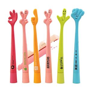 Wholesale Customized 1.0mm Plastic Ballpoint <b>Pen</b> Cute Fingers Design for Ki Writing Promotional <b>Pen</b> - Product Image 1