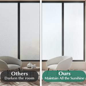 Gani Matte Pure Window Privacy Film Matglas Ondoorzichtige Zon Blokkering Voor Zelfklevende Vinylsticals Voor Badkamerdecoratie - Product Image 3