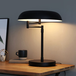 Lámpara de mesa LED moderna nórdica con pantalla translúcida redonda giratoria alimentada por CA para sala de estar, sofá, escritorio lateral, luz nocturna de Hotel - Product Image 6