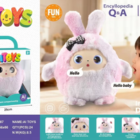 Nouvelle poupée en peluche douce en coton, contrôlée par application, avec yeux dynamiques, 33 cm de hauteur, multilingue, IA, unisexe, pour Thanksgiving 2026