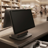 Vente en gros de terminaux de point de vente Sunmi T3 Slim à double écran tactile, processeur octa-core, Android 13, caisse enregistreuse avec lecteur NFC, paiement sans contact