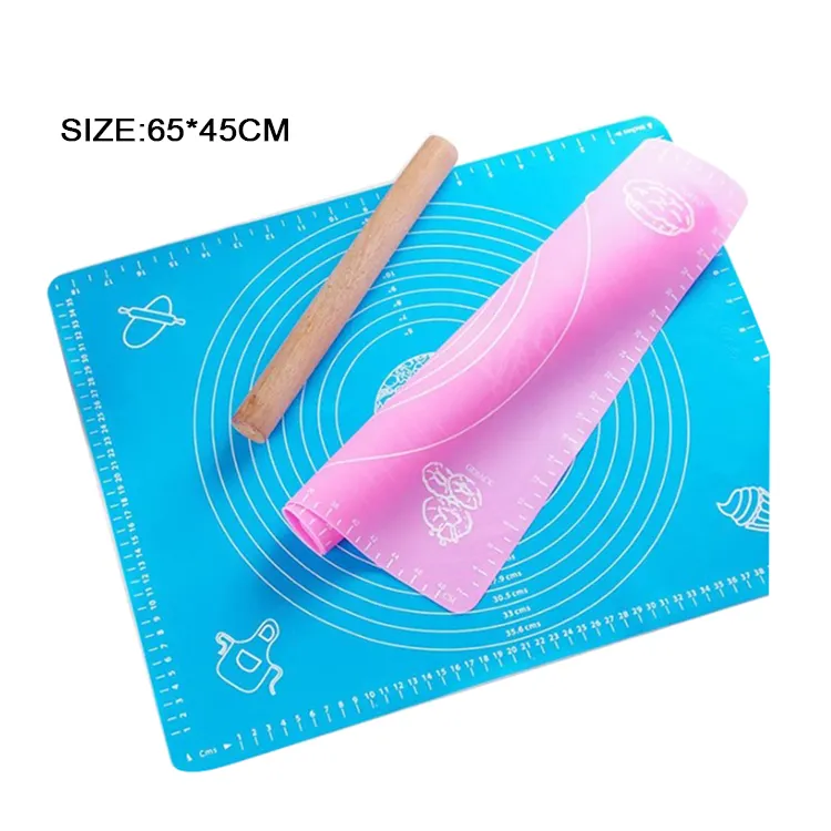 non-stick silicone pastry mat heat-resistant pastry mat silicone non stick 45cm x 65cm