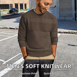 RAJU IMPEX Men's Winter Pullover Sweater 100% Polyester Anti-shrink <b>Quick</b> Dry Breathable Full Sleeve Solid Pattern 300g Fabric - Product Image 2