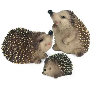 Children's Cognitive Simulation Wildlife Model Toy Jungle Spiny Hedgehog Burr Steal Melon Badger Decoration