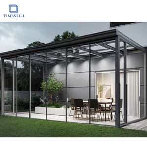 All Season Aluminum <strong>Sunroom</strong> Double Glazed Windproof &amp; Heat Insulated Outdoor Glass House for Garden <strong>Dining</strong> or Coffee Areas - Product Image 4