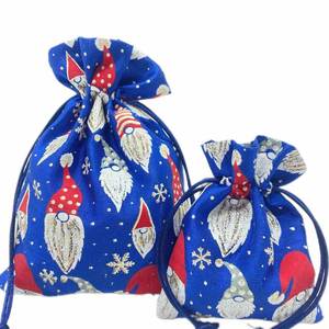 Bolsas de Regalo de Tela con Cordón de Lujo para Navidad, Nuevo Diseño Impreso, Bolsa Promocional - Product Image 2