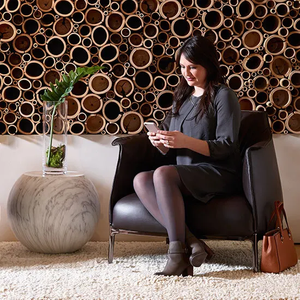 Sillón Moderno con <span class=keywords><strong>Respaldo</strong></span> Alto, Sillón de Cuero Genuino para Vestíbulo de Hotel de Lujo - Product Image 4