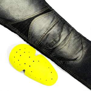 Bacca Moto Pantalones vaqueros de moto para hombre Ropa de carreras aprobada por la CE con protección de cadera y rodilla Pantalón blindado protector para jinetes - Product Image 1