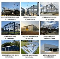 Almacenes Industriales Prefabricados con Estructura de Acero Resistente y Color Personalizable para Talleres, Almacenamiento, Apartamentos, Hoteles, Centros Comerciales y Villas