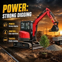 Harga Pabrik China Mesin Excavator Crawler Hidrolik Kecil Mini Excavadora 3.5 Ton Mini Excavator