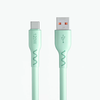 OEM kabel Data USB mikro Tipe C, kabel Data USB mikro ponsel datar tembaga murni untuk ponsel dan Samsung, kabel pengisian cepat Tipe C