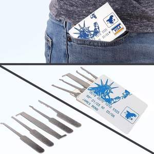 Hoge Kwaliteit Huanyu Blauwe 17-delige Universele Lockpick Set Transparante Afzuigkap Slotenmaker Training <span class=keywords><strong>Tools</strong></span> Benodigdheden - Product Image 5
