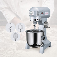 Mélangeur Planétaire Commercial 10L/15L Multifonctionnel en Acier Inoxydable pour Boulangerie, Machine à Pétrir le Pain, les Gâteaux et les Biscuits