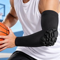 Manchon de protection rembourré pour coude en EVA, manchon de sport pour l'entraînement au basketball, protège-coude long et flexible, logo personnalisé OEM ODM