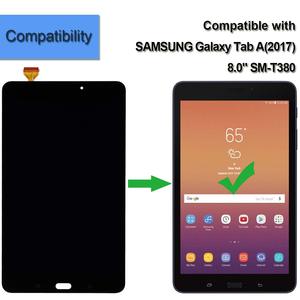 Écran LCD et ensemble numériseur d'écran tactile de remplacement pour <span class=keywords><strong>Galaxy</strong></span> <span class=keywords><strong>Tab</strong></span> <span class=keywords><strong>a</strong></span> <span class=keywords><strong>8</strong></span>.0 2017 T380 <span class=keywords><strong>WiFi</strong></span> SM-T380 Noir - Product Image 1