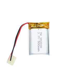Hoge Kwaliteit 902030 <span class=keywords><strong>3</strong></span>.7V 500Mah 1.85wh Lipo Batterij Lithium Polymeer Batterij Voor Consumentenelektronica - Product Image 1