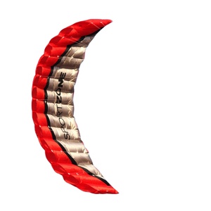 Cerf-volant de plage de haute qualité 2,5 m rouge double ligne en parafoil pour sports nautiques, kitesurf arc-en-ciel pour la voile Power Braid et activités de plein air - Product Image 1