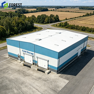Steel Structure Cold Storage Professional Grade Seismic Resistant Seafood Distribution Prefabricated <b>Metal</b> - Product Image 1