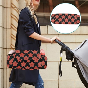 Organizador de Pañales Personalizado con Diseño de Flor Roja Hawaiana, Bolsa para Cambiar Pañales, Organizador para Cochecito - Product Image 6