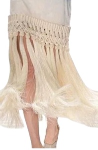 Trắng giá rẻ Bông Máy cắt tỉa Thảm 10cm rìa cho tấm Ga Trải Giường - Product Image 6