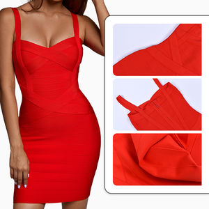 <span class=keywords><strong>Robe</strong></span> moulante d'été 2026 pour femmes, style abaya, mini, bandage, crayon, à bretelles, pour soirée, design de créateur, pour célébrités - Product Image 5