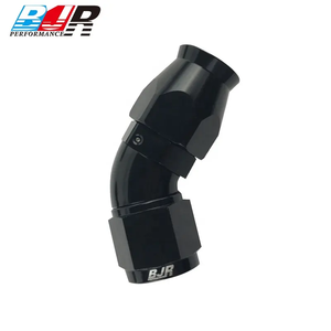BJR haute Performance femelle CNC usiné aluminium AN3 90 degrés plein débit PTFE <span class=keywords><strong>tuyau</strong></span> fin un raccords pour lignes <span class=keywords><strong>de</strong></span> <span class=keywords><strong>tuyau</strong></span> PTFE - Product Image 2