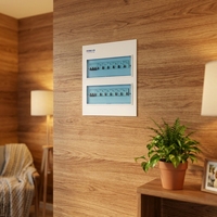 Boîtier de distribution encastré breveté PZ30 à 30 voies, coffret de distribution complet pour disjoncteurs, boîtier électrique métallique, coffret de commande basse tension