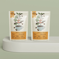 Sachet refermable personnalisé en papier kraft avec fenêtre, anti-odeur, qualité alimentaire, en aluminium, pour café/thé, avec valve, idéal pour la gelée