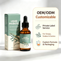 Complément alimentaire liquide probiotique FortiFlora personnalisé OEM ODM pour reptiles, gouttes orales nutritionnelles pour lézards et serpents de maïs
