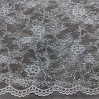 Nouveau Tissu en Dentelle Fait Main pour Décoration de Rideaux, Nappes, Literie, Broderie en Maille, Perles, Paillettes, Robe de Mariée et Vêtements pour Enfants