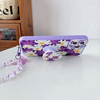 Honatop Peinture Design Avec Caméra Lentille Protecteur Stand Chaîne Papillon Bracelet Téléphone Cas pour Infinix Note 40 Pro Plus Hot 40