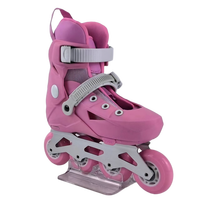 YSMLE Patins à roues alignées réglables pour enfants, patins à roulettes ajustables fantaisie unisexes rentables