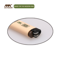 MK Custom Heart Torch Briquets USB double face Jet Flame Leash Briquet torche à silex