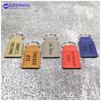 Porte-clés vierges pour gravure laser, porte-clés vierges gravables au laser, porte-clés en similicuir gravé au laser 3D