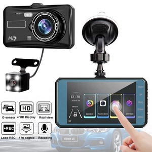 Nhà Máy cung cấp 4 ''1080 P Xe Dash máy ảnh IPS màn hình cảm ứng xe video phía trước và phía sau cam W/32GB SD được xây dựng trong mic loa Dashcam - Product Image 2
