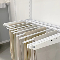 Vente chaude, cintre à pantalon en métal moderne de haute qualité, réglable, gain de place, pour chambre à coucher, armoire