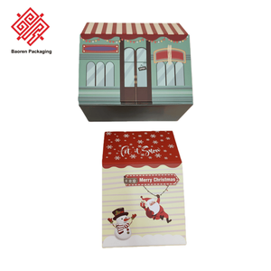 Baoren กล่องกระดาษแข็งแบบพับเก็บได้กล่องกระดาษแข็งพรีเมี่ยมสำหรับบ้านคริสต์มาสแบบใช้แล้วทิ้งรีไซเคิลได้เป็นมิตรกับสิ่งแวดล้อม - Product Image 4