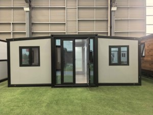 Casa Container Pieghevole a Doppia Ala Facile da Montare, <span class=keywords><strong>Case</strong></span> Modulari Prefabbricate <span class=keywords><strong>di</strong></span> Lusso per Cantieri Edili - Product Image 1