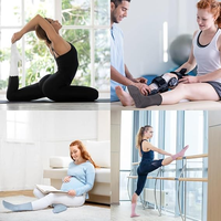 Chaussettes de yoga antidérapantes personnalisées avec logo brodé pour femmes, idéales pour le Pilates