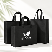 Tas Belanja Non Woven Custom Logo Heat Sealed, Reusable PP Tote untuk Toko Pakaian, Butik, dan Kemasan Hadiah