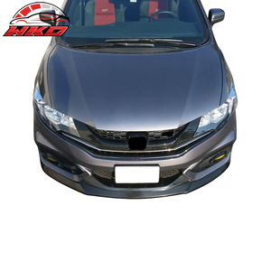 Fits For Honda Civic 2DR Coupe 14-15 Front Bumper <b>Lip</b> <b>Splitter</b> Spoiler Unpainted PU High Quality Exterior Accessory - Product Image 2