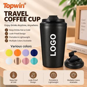 แก้วกาแฟเอสเพรสโซ่แบบเก็บความร้อน ขนาด 12 ออนซ์ พิมพ์ลายโลโก้รถยนต์  ทำจากสแตนเลส  แก้วน้ำร้อนแบบพกพา  ขายส่ง - Product Image 1