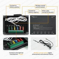 Panel de Interruptores Magnético de 6 Canales con Control Remoto Inalámbrico para Toyota Hilux Land Cruiser 4x4, Accesorios Todoterreno