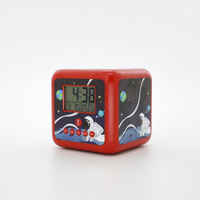 Reloj Despertador Digital Multifuncional Personalizado con Cambio de Color de Dial, Luz Nocturna LED, Temporizador, Proyección, Relojes de Mesa para Niños