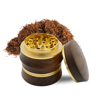Broyeur créatif en bois, accessoire de fumage, avec Logo personnalisé, pour herbe, épices et tabac