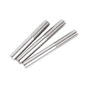 304 נירוסטה קצה הברגה מוט הברגה הברגה הברגה הברגה קצה אחד מוט חוט קצה אחד מוט הברגה חלקית הברגה m3 m4 m5 m6 - Product Image 3