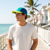 Casquette de camping personnalisée avec logo pour parents et enfants, chapeau assorti pour la famille, casquette 5 panneaux colorée réglable pour enfants et adultes, chapeau de soleil, fournisseur OEM en gros
