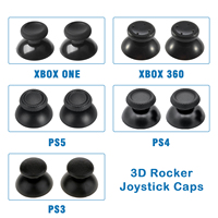 Cache de Remplacement pour Joysticks Analogiques pour Manettes PS4 PS5 XBOX360 XBOX ONE - Pièces de Réparation Poignées de Pouce Type Champignon