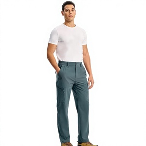 Men's Lightweight <b>Cargo</b> Pants Premium Cotton Relaxed Fit Multi Pocket Utility Trousers Casual <b>Work</b> Streetwear Outdoor Activities - Product Image 1